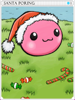 Santa Poring Card
